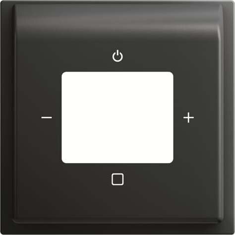 Busch-Jaeger Busch-Jaeger Zentralplatte Radio 1-fach schwarz 8252-775-101 Klemmbef mit Aufdruck