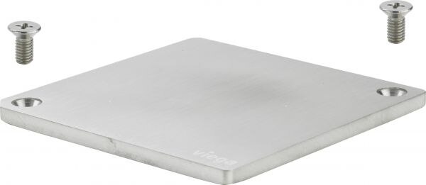 Verschlussplatte VIEGA 4933.11, 648176 94x94mm, aus Edelstahl massiv