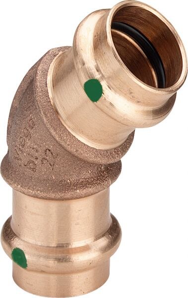 Bogen SANPRESS 45 Grad IXI 2226, 281533 18mm aus Rotguss
