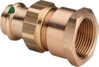Verschraubung SANPRESS Nr.2262, 141745 IG 42x11/2 aus Rotguss, flachdichtend