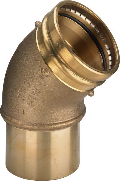 Viega Bogen 45 Grad mit SC Sanpress 2226.1LF in LABS-frei in 54mm Rotguss