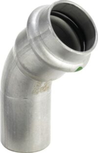 Bild vom Produkt: Bogen SANPRESS INOX 45 Gr. 2326.1 435387 15mm, IxA, aus nichtrostendem Stahl