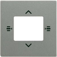 Busch-Jaeger Zentralplatte Schalter grau 6108/61-803 metallic diverse Symbole