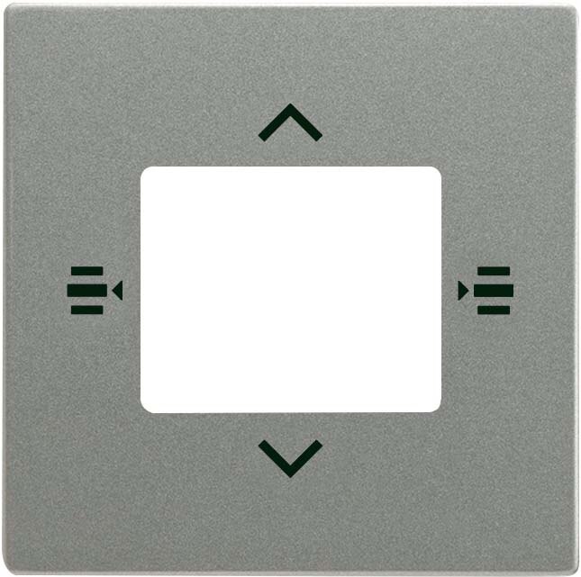 Busch-Jaeger Busch-Jaeger Zentralplatte Schalter grau 6108/61-803 metallic diverse Symbole