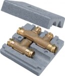 Viega Kreuz-T 2249.3 22x18x22mm, Rotguss