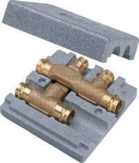 Viega Kreuz-T 2249.3 22x18x22mm, Rotguss