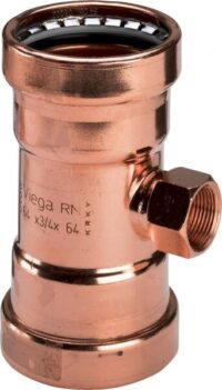 T-Stück PROFIPR.2417.2XL, 64,0x1x64,0 577711, aus Kupfer mit Innengewinde, für Wasser