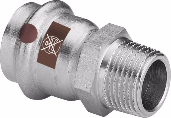 Viega Übergangsstück mit SC Temponox 1711 in 28mmxR1/2 Stahl nichtrostend