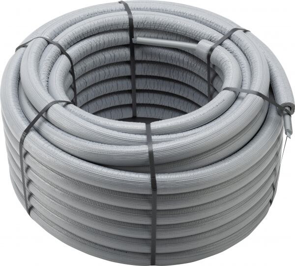 Raxofix Rohr mit Dämmung 13mm Ring 50m 5302.4 - 16x2,2mm Kunststoff grau