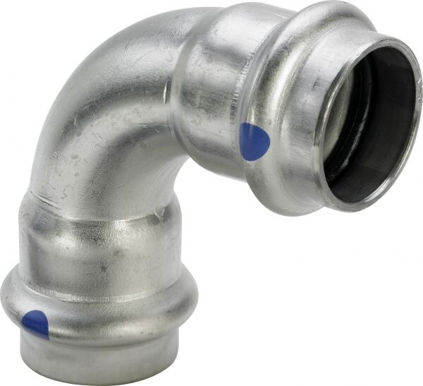 Viega Bogen 90 Grad mit SC Sanpress Inox 2316LF in LABS-frei in 18mm