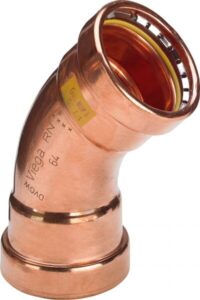 Bogen PROFIPRESS-G 2626XL 64,0mm 45 Grad 577957, aus Kupfer, für Gas