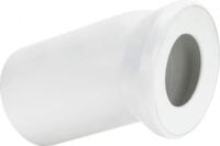 Klosett-Anschlussbogen 3813 22,5 Grad, DN100x360mm, weiß