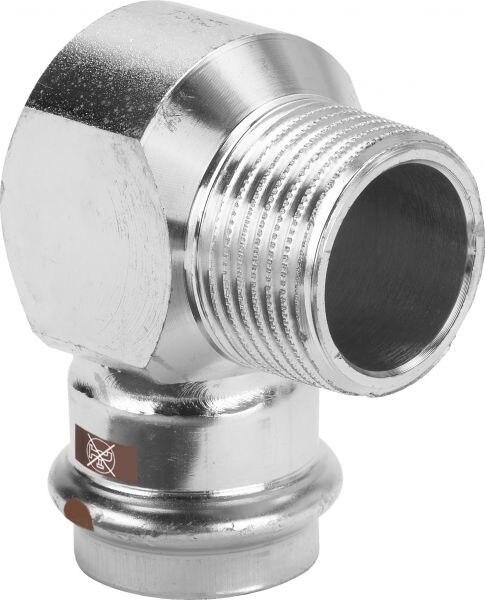 Viega Winkel 90 Grad mit SC Temponox 1714.1 in 22mmxR3/4 Stahl nichtrostend