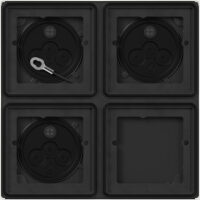 GIRA Gehäuse 4f AP ws Kst System 106 5508902 213x213x25,35mm