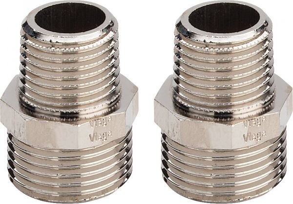 Adaptersatz VIEGA 1022.6 für Ventil- heizkoerper, mit Innengewinde 1/2x3/4