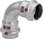 Viega Bogen TEMPONOX 1716 IxI, 54mm, 90 Grad, Stahl nichtrostend