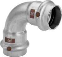 Viega Bogen TEMPONOX 1716 IxI, 54mm, 90 Grad, Stahl nichtrostend