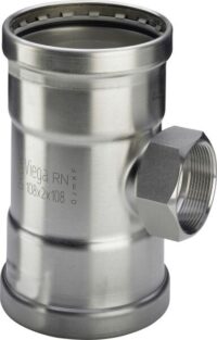 Viega T-Stück SC Sanpress Inox 2317.2LF in LABS-frei in 108,0mmxRp3/4x108,0mm