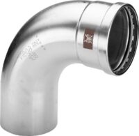Viega Bogen TEMPONOX XL 1716.1XL IxA, 108mm, 90 Grad, Stahl nichtrostend