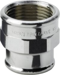 Rotguss Muffe 3240 3/4x1/2" verchromt, reduziert