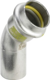 Bogen SANPRESS INOX G 0226.1 45 Grad IxA 54mm 486259 aus Edelstahl rostfrei