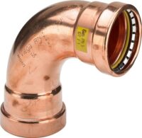 Bogen PROFIPRESS-G 2616XL 64,0mm 90 Grad 577919, aus Kupfer, für Gas
