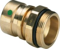 Viega Übergangsstück mit SC Geopress 9621TW in 50mm x G1 1/2 Rotguss