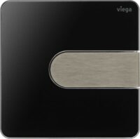 Viega Urinal Betätigungsplatte VfS 23 8613.2 Acryl tiefschwarz/edelstahlfarben