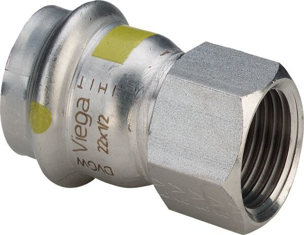 Übergangsstück SANPRESS INOX G 0212 35x11/4 486921 mit Mehrkant und IG Edelstahl
