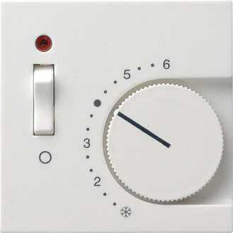 Gira Gira Drehknopf Raumtemp reinweiß glänzend System 55 149203 diverse Symbole