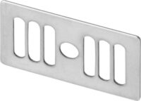 Viega Rosette 7441-545 in 48x27x0,8mm Chromnickelstahl poliert