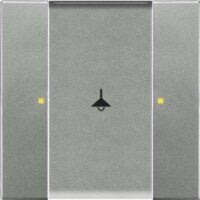 Busch-Jaeger Tastsensor KNX PowN Unterputz grau 6125/02-803 metallic 1-fach 2pkt LED