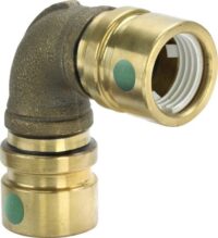 Viega Bogen 90 Grad mit SC Geopress 9616TW in 25mm Rotguss