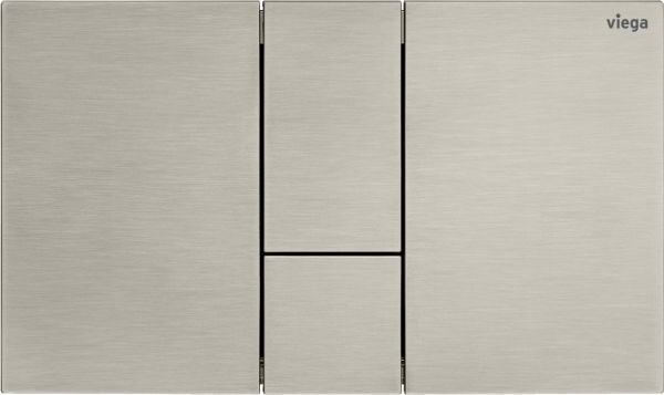 Viega WC Betätigungsplatte VfS 24 8614.1 aus Kunststoff in edelstahlfarben