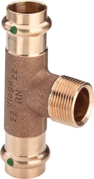 T-Stück SANPRESS Nr.2217.1, 310929 AG 54x1x54mm aus Rotguss