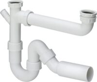 Ablaufverbindung VIEGA 79485.20 107147 11/2"x50x90-310, mit Abgang 45Gr. Kunstst.