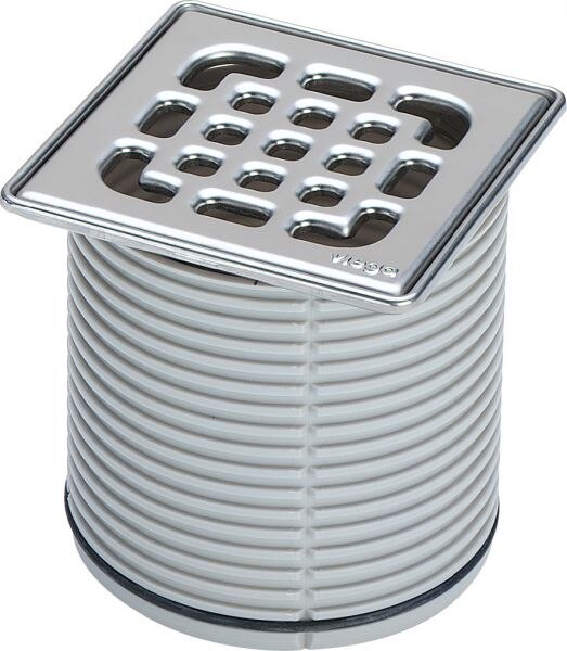 Viega Aufsatz VIEGA 4934.2, 555207 100x100mm verschraubt mit Edelstahlrahmen