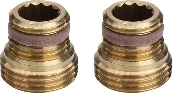 Adaptersatz VIEGA 1/2x3/4 mit Innengew.1/2", 357122, für Heizung