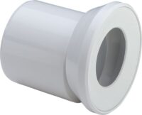Klosett-Anschluss-Stutzen DN 100x155mm, exzentrisch, weiß