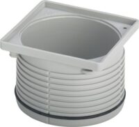 Aufsatzrahmen VIEGA 4922.2, 534516 100x100mm mit Kst Rahmen, Roste 94x94