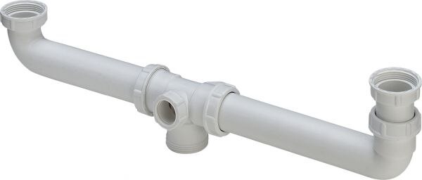 Viega Ablaufverbindung VIEGA 792.3 444853 11/2x11/2"x180-600, für Doppelsp.,Kunstst.