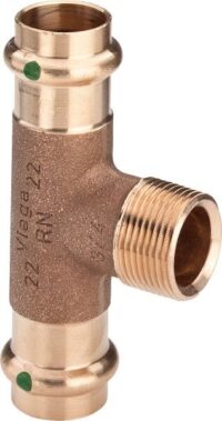 T-Stück SANPRESS Nr.2217.1, 197858 AG 54x3/4x54mm aus Rotguss