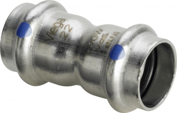Viega Muffe mit SC Sanpress Inox 2315LF in LABS-frei in 42mm