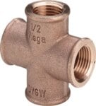 Rotguss-Kreuz-Stück 3180 3/8" DVGW