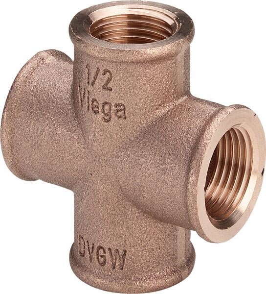 Rotguss-Kreuz-Stück 3180 3/8" DVGW