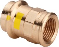 Übergangsstück PROFIPRESS-G 2612 28x1, 346430, aus Rotguss, mit IG, für Gas