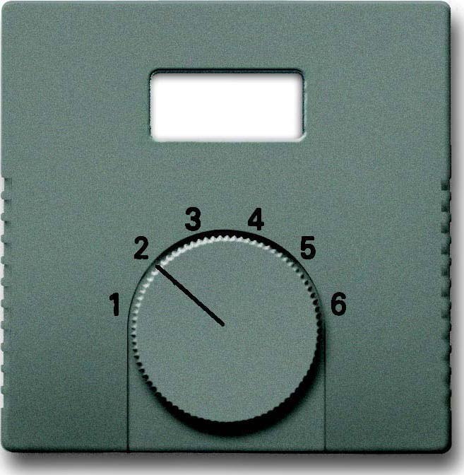 Busch-Jaeger Busch-Jaeger Zentralplatte Raumtemp grau solo 1794 TA-803 metallic austb Symb