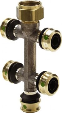 Verteiler RAXOFIX 5326.09, 645632 16x3/4x5 aus Rotguss mit Verschraubg. pro Stück