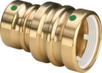 Viega Reduziermuffe mit SC Geopress 9615.2TW in 40x32mm Rotguss