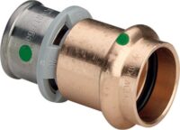 Bild vom Produkt: Uebergangsstueck VIEGA 2213P 317423 16x15, aus Rotguss, m.Pressverbindung